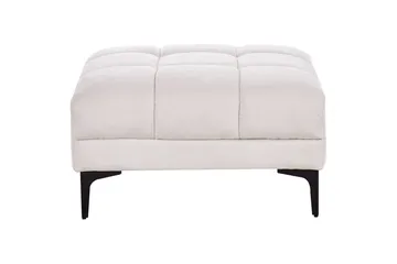 Fotpall Alnes Hvit/Svart - Hvit/Svart - Møbler - Stoler - Krakk - Fotskammel