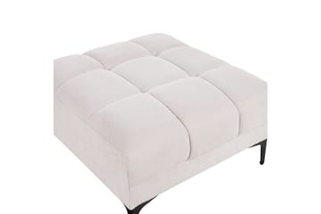 Fotpall Alnes Hvit/Svart - Hvit/Svart - Møbler - Stoler - Krakk - Fotskammel