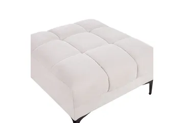 Fotpall Alnes Hvit/Svart - Hvit/Svart - Møbler - Stoler - Krakk - Fotskammel