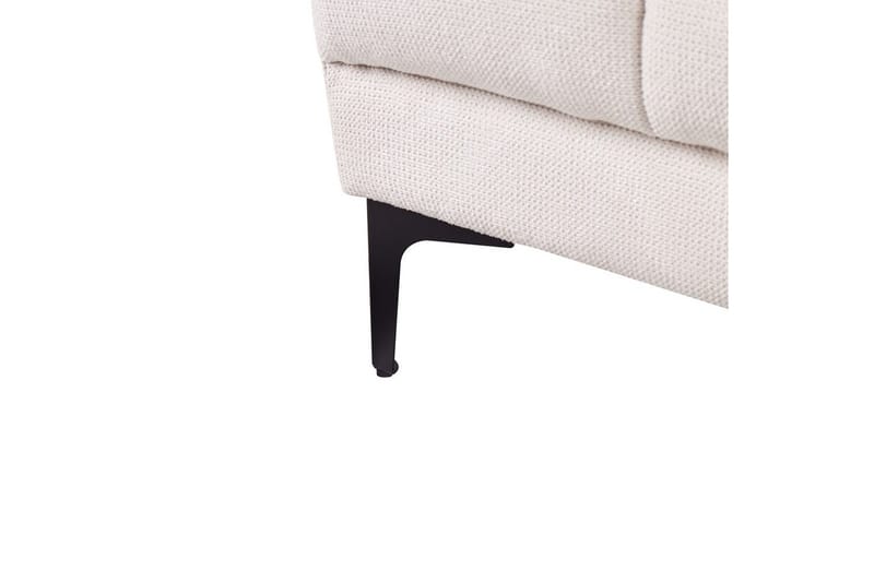 Fotpall Alnes Hvit/Svart - Hvit/Svart - Møbler - Stoler - Krakk - Fotskammel