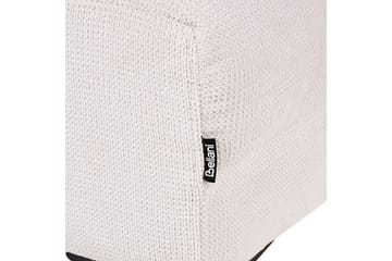 Fotpall Alnes Hvit/Svart - Hvit/Svart - Møbler - Stoler - Krakk - Fotskammel