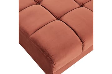 Fotpall Alnes Rød/Svart - Rød/Svart - Møbler - Stoler - Krakk - Fotskammel