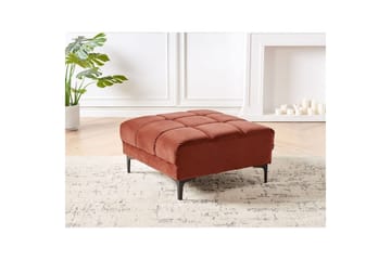 Fotpall Alnes Rød/Svart - Rød/Svart - Møbler - Stoler - Krakk - Fotskammel