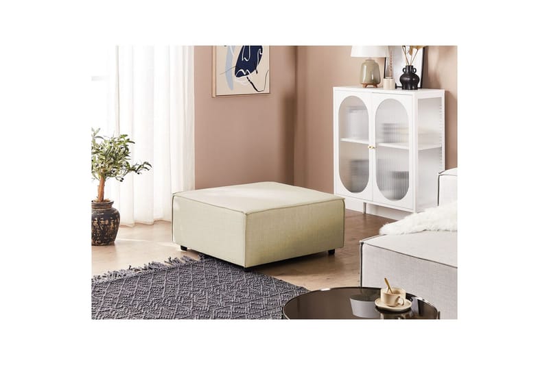 Fotpall Aprica Beige/svart - Beige/svart - Møbler - Stoler - Krakk - Fotskammel