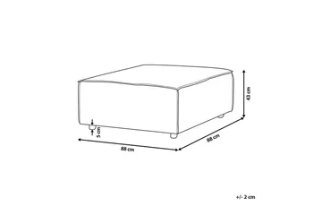 Fotpall Aprica Beige/svart - Beige/svart - Møbler - Stoler - Krakk - Fotskammel