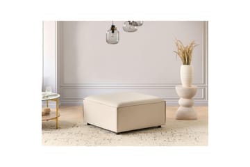 Fotpall Ardal Beige/svart - Beige/svart - Møbler - Stoler - Krakk - Fotskammel