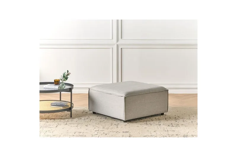 Fotpall Ardal Grå/svart - Grå/svart - Møbler - Stoler - Krakk - Fotskammel