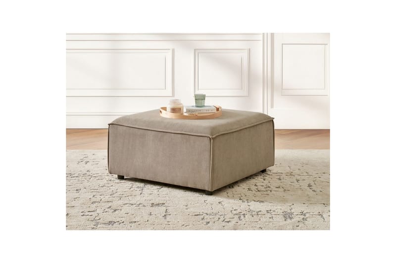 Fotpall Ardal Taupe/svart - Taupe/svart - Møbler - Stoler - Krakk - Fotskammel