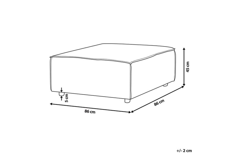 Fotpall Ardal Taupe/svart - Taupe/svart - Møbler - Stoler - Krakk - Fotskammel