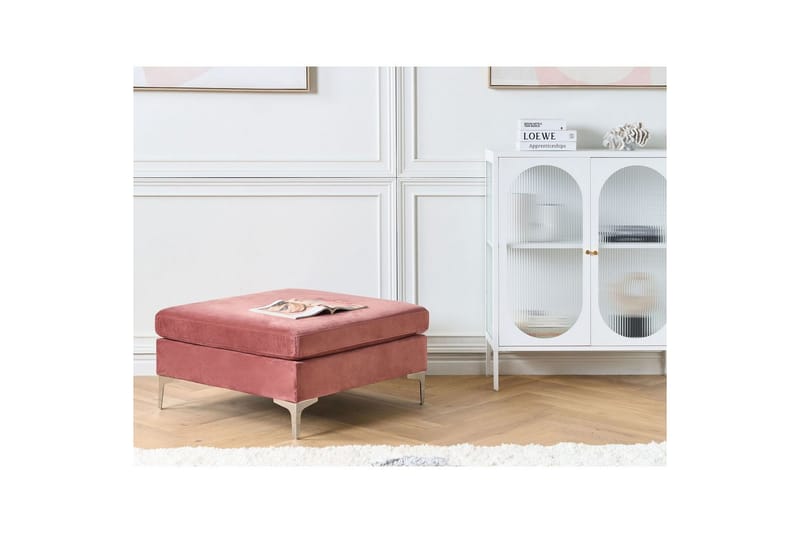 Fotpall Evja Rosa - Rosa - Møbler - Stoler - Krakk - Fotskammel