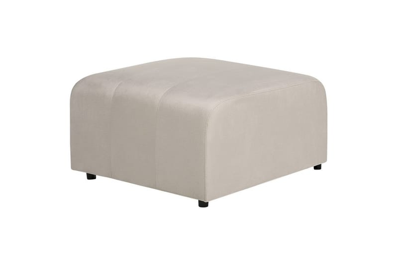 Fotpall Falsterbo Beige, Fløyel - Beige, Fløyel - Møbler - Stoler - Krakk - Fotskammel