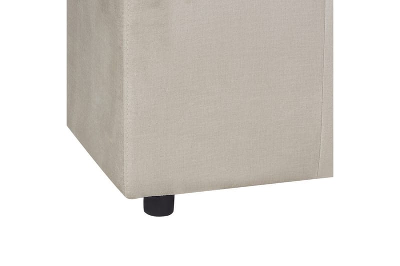 Fotpall Falsterbo Beige, Fløyel - Beige, Fløyel - Møbler - Stoler - Krakk - Fotskammel