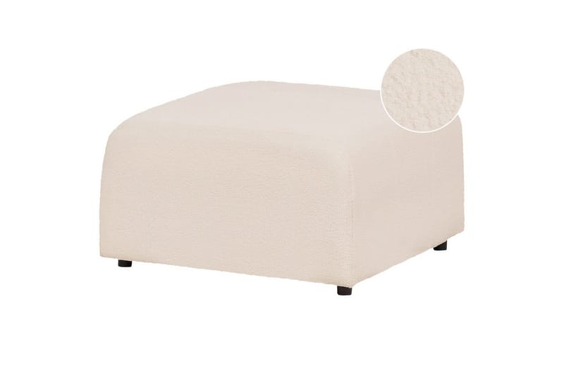 Fotpall Falsterbo Lysebeige, Bouclé - Lysebeige, Bouclé - Møbler - Stoler - Krakk - Fotskammel