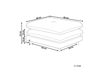 Fotpall Heden Beige/lyst tre - Beige/lyst tre - Møbler - Stoler - Krakk - Fotskammel