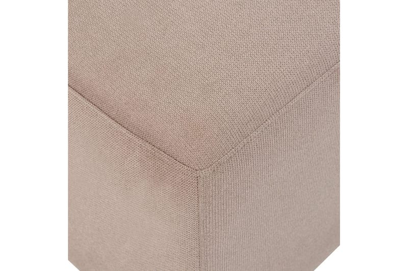 Fotpall Kohlo Taupe/svart - Taupe/svart - Møbler - Stoler - Krakk - Fotskammel