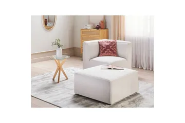 Fotpall Lemvig Hvit - Hvit - Møbler - Stoler - Krakk - Fotskammel