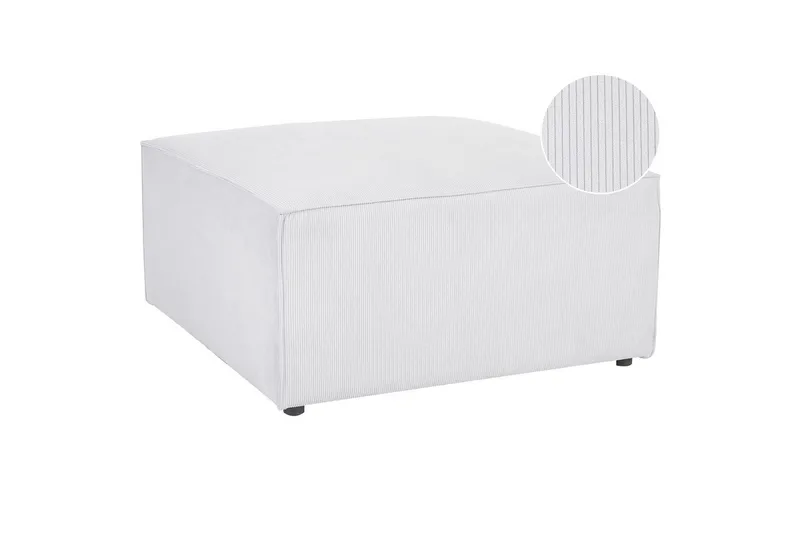 Fotpall Lemvig Hvit, Hvit