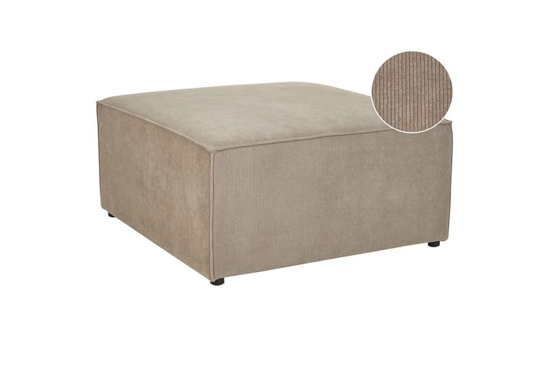 Fotpall Lemvig Taupe - Taupe - Møbler - Stoler - Krakk - Fotskammel