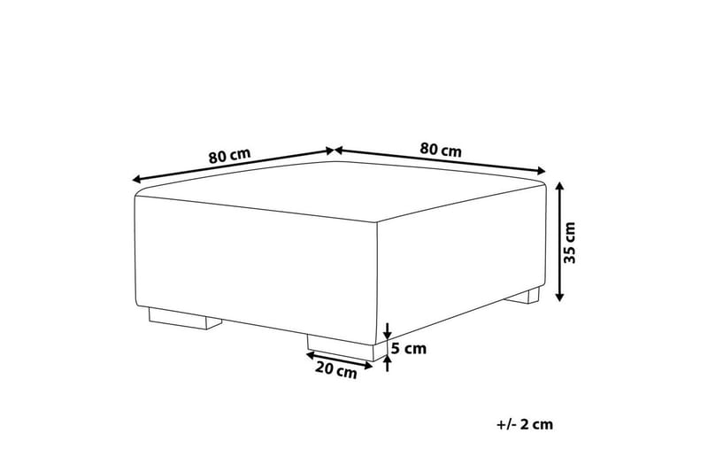 Fotpall Lungo Beige - Beige - Møbler - Stoler - Krakk - Fotskammel