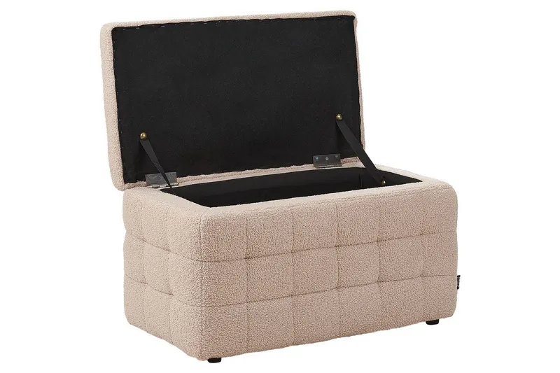 Fotpall Michigan Beige - Beige - Møbler - Stoler - Krakk - Fotskammel