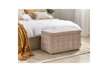 Fotpall Michigan Beige - Beige - Møbler - Stoler - Krakk - Fotskammel