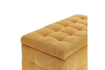 Fotpall Michigan Gul - Gul - Møbler - Stoler - Krakk - Fotskammel