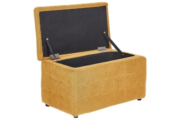 Fotpall Michigan Gul - Gul - Møbler - Stoler - Krakk - Fotskammel