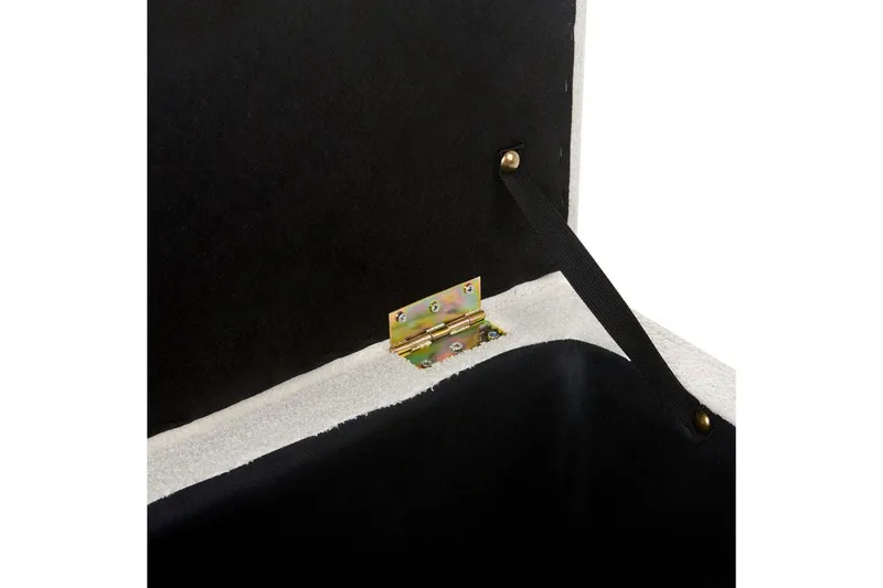 Fotpall Michigan Hvit - Hvit - Møbler - Stoler - Krakk - Fotskammel