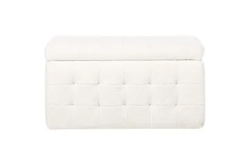 Fotpall Michigan Hvit - Hvit - Møbler - Stoler - Krakk - Fotskammel