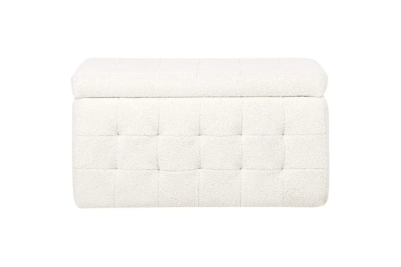 Fotpall Michigan Hvit - Hvit - Møbler - Stoler - Krakk - Fotskammel