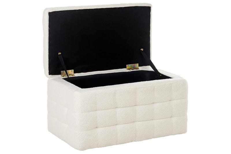 Fotpall Michigan Hvit - Hvit - Møbler - Stoler - Krakk - Fotskammel