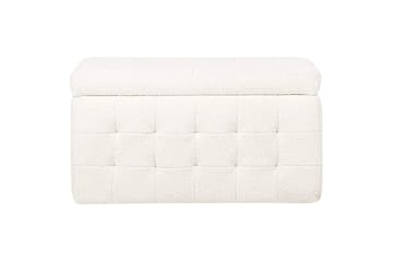 Fotpall Michigan Hvit - Hvit - Møbler - Stoler - Krakk - Fotskammel