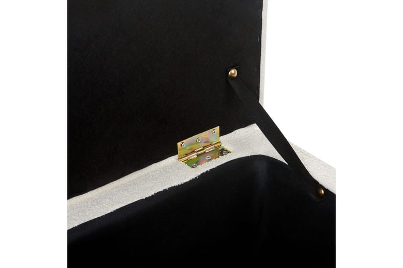 Fotpall Michigan Hvit - Hvit - Møbler - Stoler - Krakk - Fotskammel