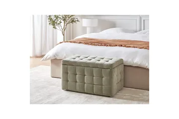 Fotpall Michigan Olivgrønn - Olivgrønn - Møbler - Stoler - Krakk - Fotskammel