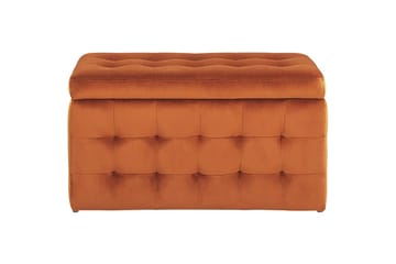 Fotpall Michigan Oransje - Oransje - Møbler - Stoler - Krakk - Fotskammel