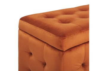 Fotpall Michigan Oransje - Oransje - Møbler - Stoler - Krakk - Fotskammel