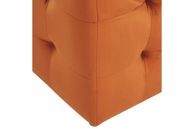 Fotpall Michigan Oransje - Oransje - Møbler - Stoler - Krakk - Fotskammel