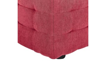 Fotpall Michigan Rød - Rød - Møbler - Stoler - Krakk - Fotskammel