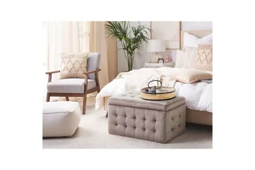 Fotpall Michigan Rosa - Rosa - Møbler - Stoler - Krakk - Fotskammel