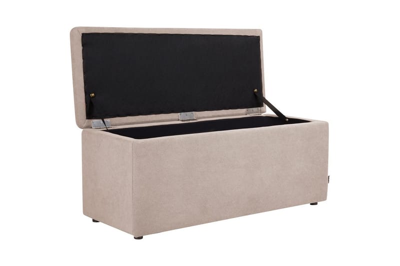 Fotpall Orem Beige/svart - Beige/svart - Møbler - Stoler - Krakk - Fotskammel