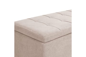 Fotpall Orem Beige/svart - Beige/svart - Møbler - Stoler - Krakk - Fotskammel