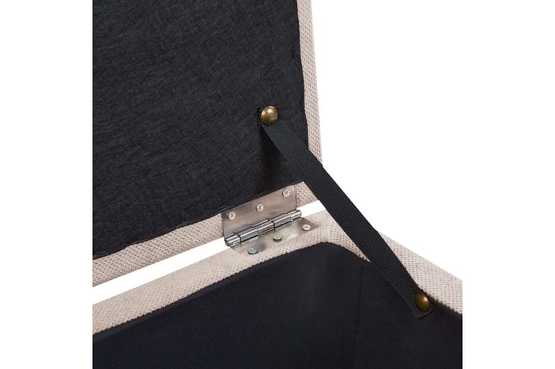 Fotpall Orem Beige/svart - Beige/svart - Møbler - Stoler - Krakk - Fotskammel