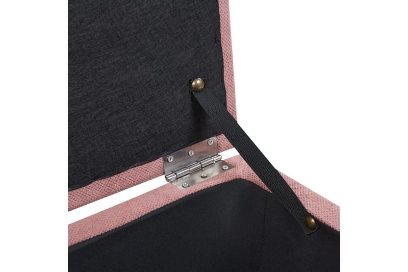 Fotpall Orem Rosa/Svart - Rosa/Svart - Møbler - Stoler - Krakk - Fotskammel