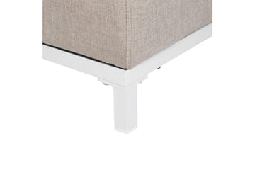 Fotpall Rovigo Beige/hvit - Beige/hvit - Møbler - Stoler - Krakk - Fotskammel