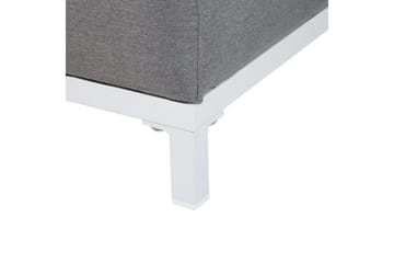 Fotpall Rovigo Grå/hvit - Grå/hvit - Møbler - Stoler - Krakk - Fotskammel