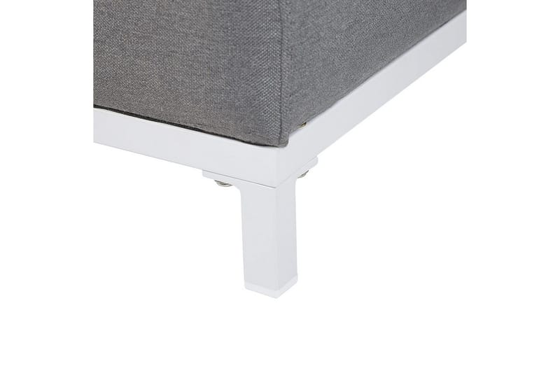 Fotpall Rovigo Grå/hvit - Grå/hvit - Møbler - Stoler - Krakk - Fotskammel