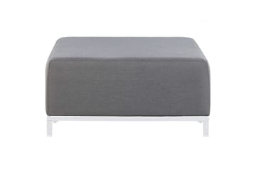 Fotpall Rovigo Grå/hvit - Grå/hvit - Møbler - Stoler - Krakk - Fotskammel