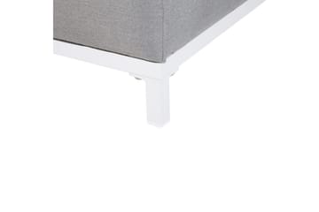 Fotpall Rovigo Lys grå/hvit - Lys grå/hvit - Møbler - Stoler - Krakk - Fotskammel