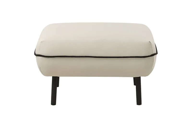 Fotpall Tonsberg Beige/svart - Beige/svart - Møbler - Stoler - Krakk - Fotskammel