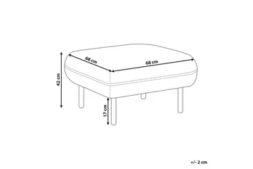 Fotpall Tonsberg Beige/svart - Beige/svart - Møbler - Stoler - Krakk - Fotskammel